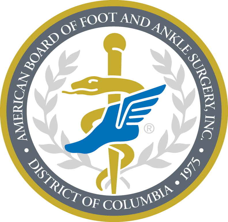 Logo of the American Board of Foot and Ankle Surgery. District of Columbia. 1975